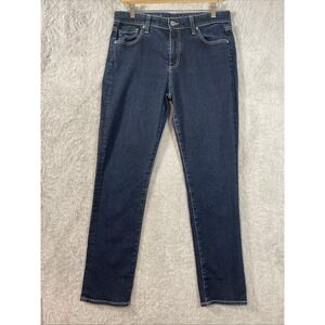 AG Adriano Goldschmied 31 Mari High-Rise Slim Straight Blue Ankle Denim Jeans